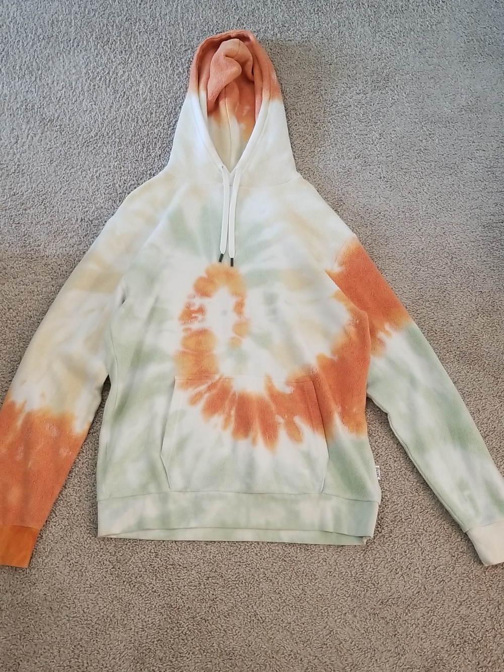 Feat Blanketblend Casual Cozy Large Bright Tie Dye Fall Winter Fleece Hoodie